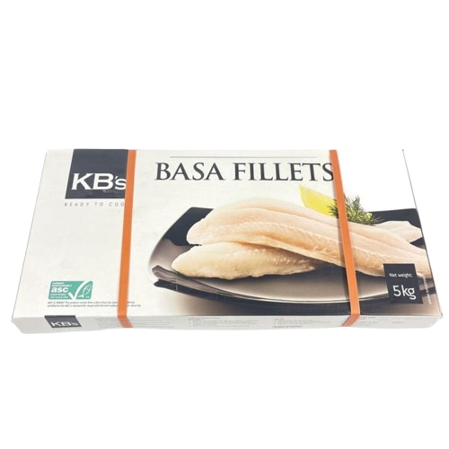 Basa Fillets Skinless 5kg Ctn