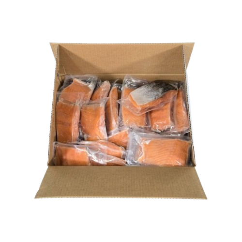 Salmon Portions Skin On IVP 25x200gm 5kg Ctn