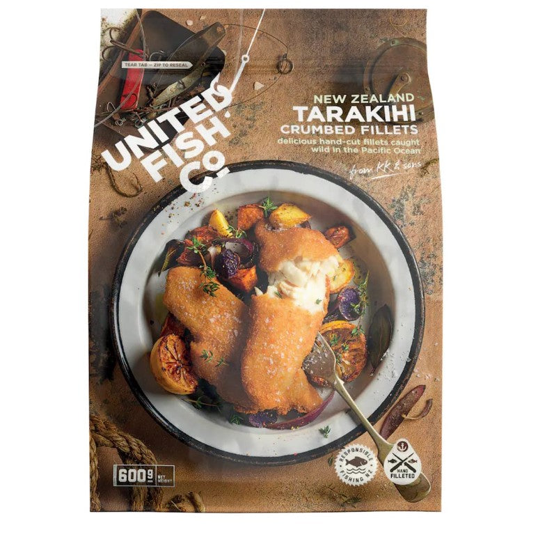 Crumbed Tarakihi fillets 600gm