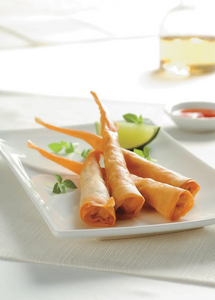 cooked prawn cones on plate 
